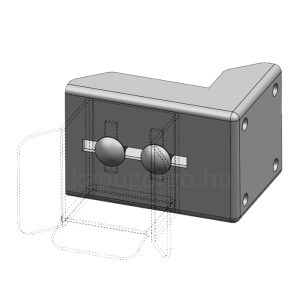 alsó konzol tartó C65 C profilhoz, 60x65mm-es